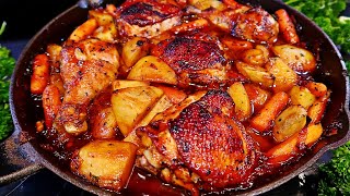 One Pan Honey Garlic Chicken & Veggies Recipe  Easy Chicken and Potatoes