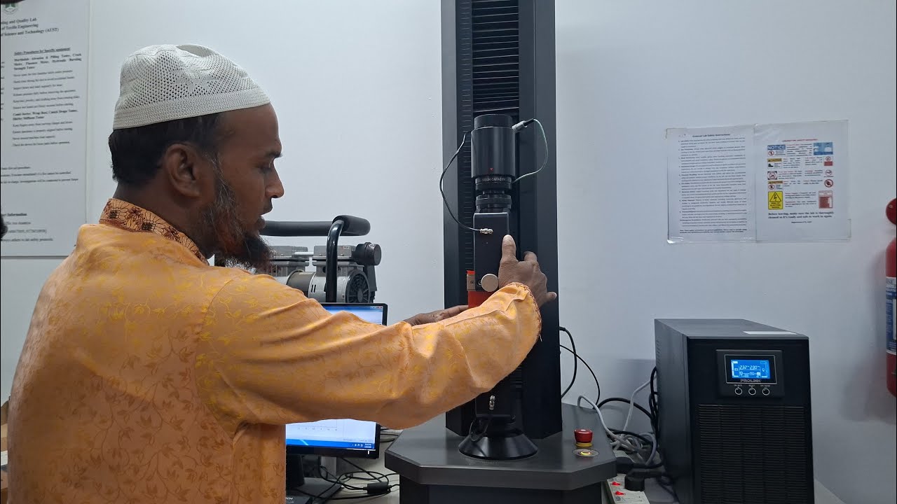 TTQC II Exp 07 Tensile Strength of fabric