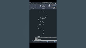 Create Curves #sabeercad #autocad #autocadtips #pedit #polyline #polylineedit #autocad2026