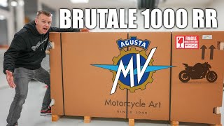 Распаковка MV AGUSTA BRUTALE 1000 RR 2024 года (208 л.с.) Первый запуск + Звук выхлопа