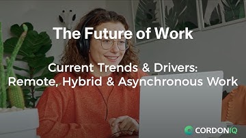 The Future of Work -Remote Work & Hybrid Work