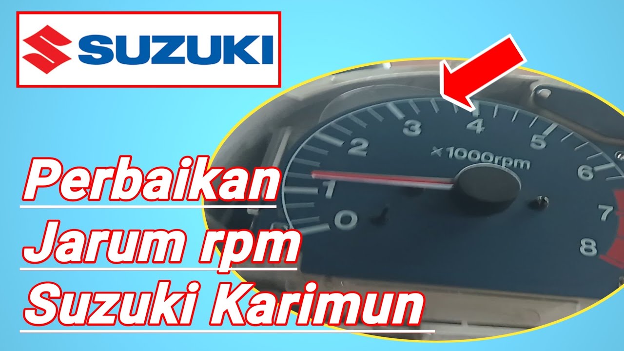 Perbaikan  speedometer suzuki karimun rpm  tidak berfungsi | jarum rpm tidak bergerak