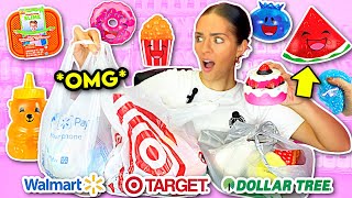 TESTING BRAND NEW FIDGETS + SLIME from WALMART, TARGET, DOLLAR TREE!!