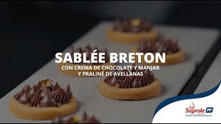 Sablée Breton con Crema de Chocolate y Manjar y Praliné de Avellanas | Soprole Food Professionals