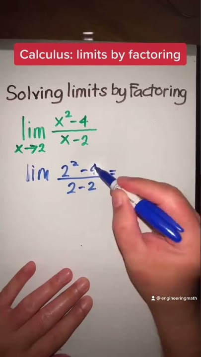 Solving limits by factoring | Calculus Tutorial and Help