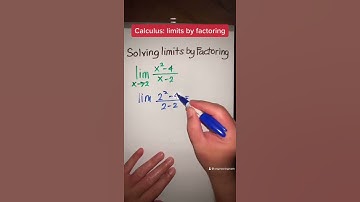 Solving limits by factoring | Calculus Tutorial and Help