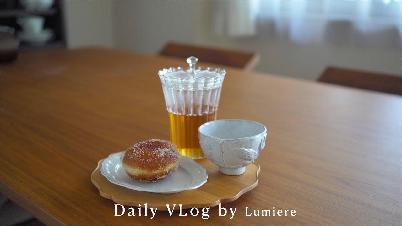 Vlog_eng【最近の美味しいお茶・コーヒーなどの紹介｜BLUEBOTTLE toyosu｜豆乳クリームドーナツ作り など】