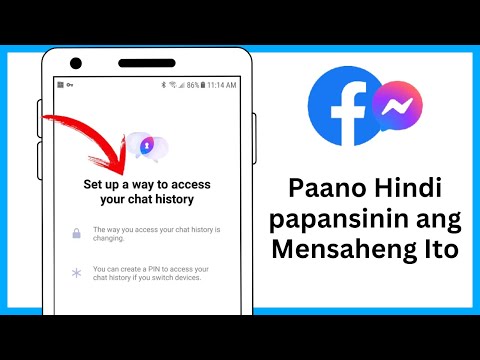 Mag-set Up ng Paraan Para Ma-access ang Iyong History ng Chat Sa Messenger 