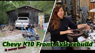 Let it begin! Chevy K10 Front Axle Part 3