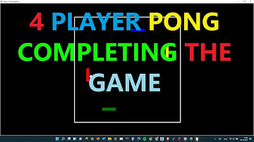 Python Fun With Games Part 4: Finishing 4 Player Pong