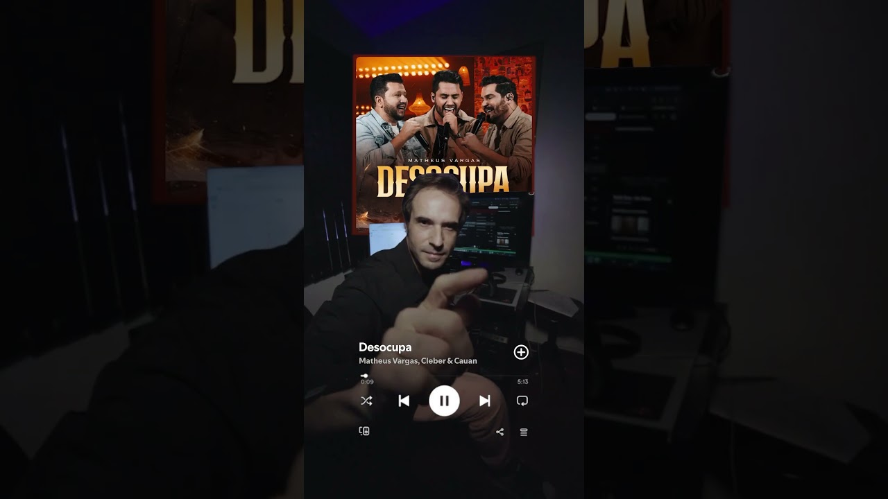 Efeito de sobreposição da busca pela música Desocupa.