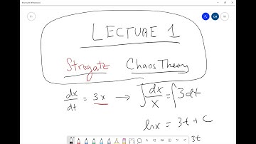 Chaos Theory - Strogatz CH 1-2 (Lecture 1)