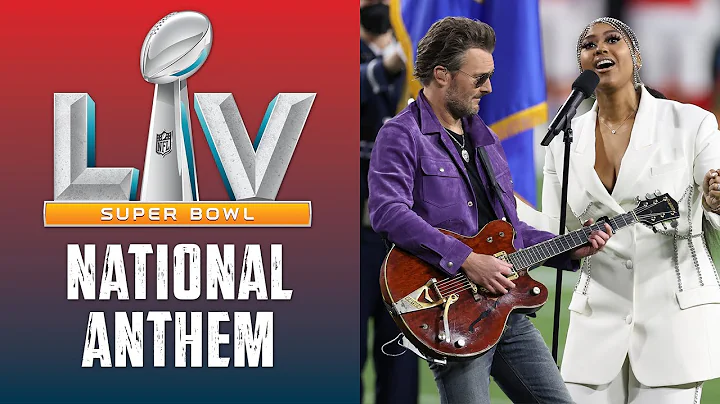 Jazmine Sullivan & Eric Church Sing the National Anthem at Super Bowl LV