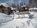 Шушлай Т-130. Расчистка табора от снега