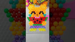 🐻 Teddy Bear Eats a Watermelon?! 🍉 Aquabeads DIY #aquabeads #beads #shorts