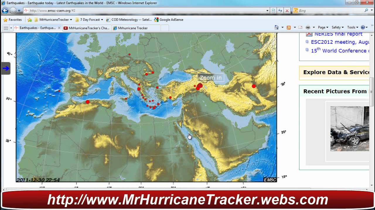 Earthquake Updates December 30th 2011 MrHurricaneTracker