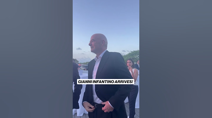 FIFA President Gianni Infantino arrives! ⚽️🏆 #fifa #oneyeartogo Sponsored by @Coca-Cola