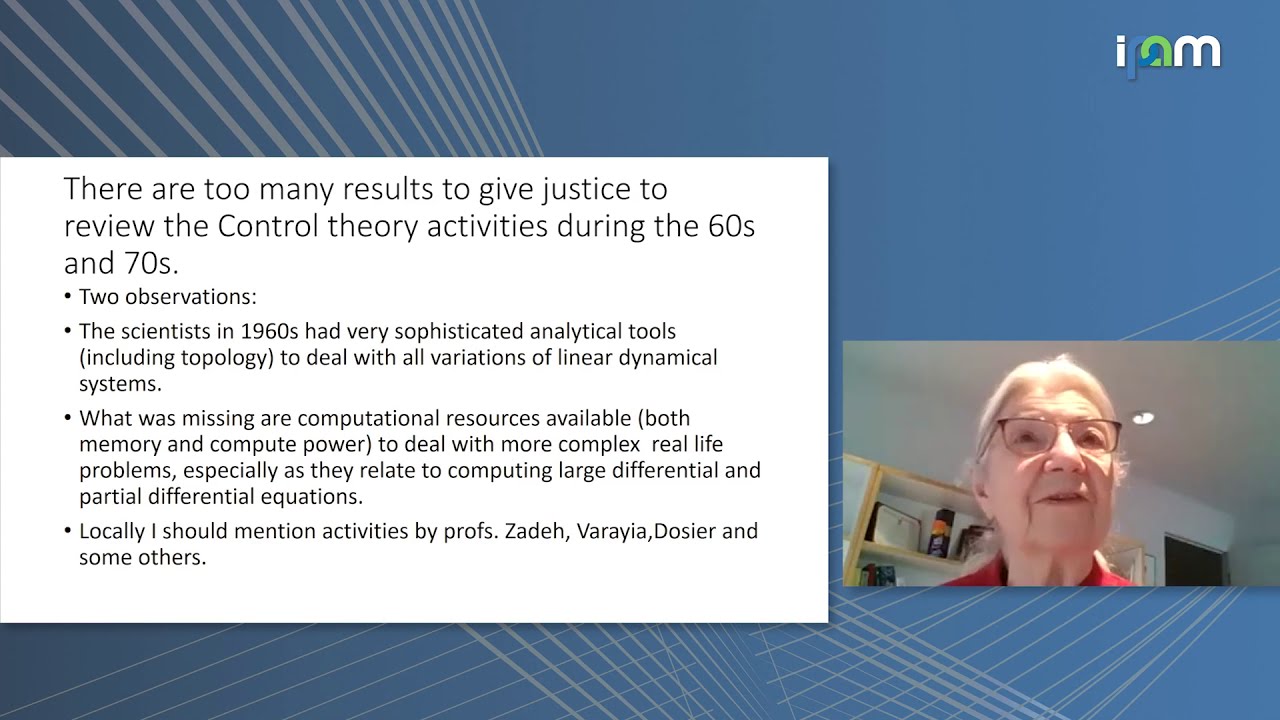Ruzena Bajcsy: "History of Modeling Driving and Drivers Using Control Theory and Safety"