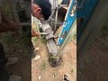 Pouring Concrete Using a Chute System for Metal Pole Foundations