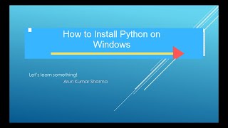 How to install python 3.x on windows |Download python 3.8.x | IDE |IDLE |CBSE |BCA |MCA |Programming