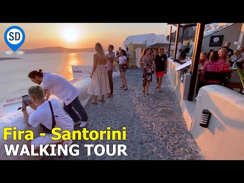 Fira Virtual Walking Tour - Santorini's Main Town