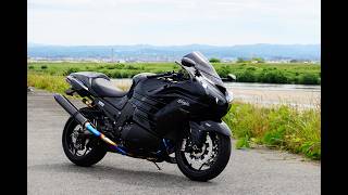 ZX-14R 特注MAVERICK MV97 + Nojimaエキパイ - YouTube