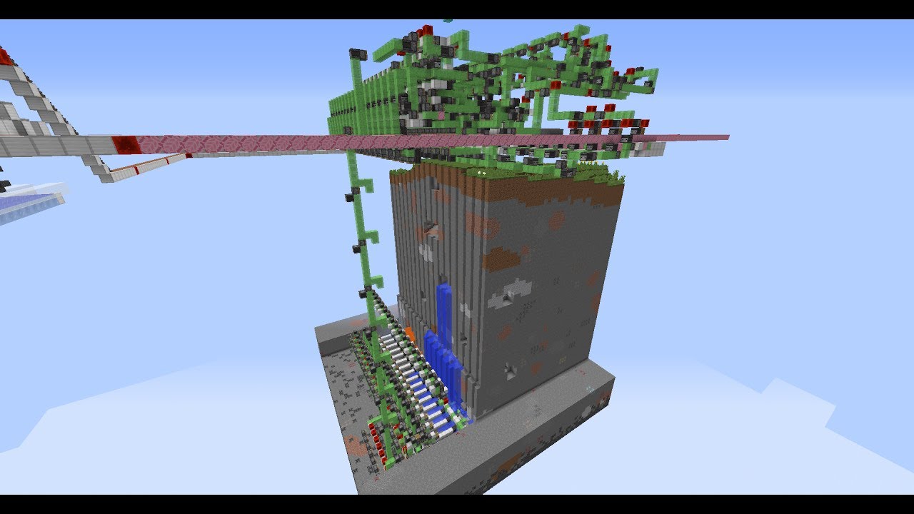 Fast automatic quarry for the end and the nether (1.12+)