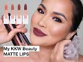 Swatching All My KKW Beauty MATTE Lipsticks and Lip Liners by Swatch Queen