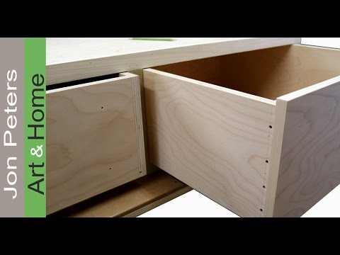 How To Build Plywood Drawers With Screws Youtube