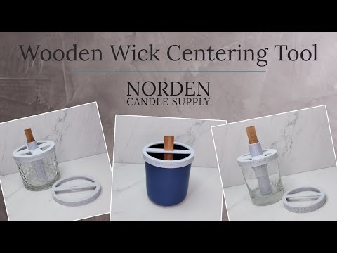 How To Use the Wooden Wick Centering Tool, tool, candle, Here's how to  use our wooden wick centering tools while candle making! Enjoy 🖤  #candlemaking #candlemaker #candlewicking #nordencandlesupply