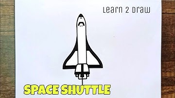 How to Draw a SPACE SHUTTLE|Science interest in kids| Easy Technique|Skill Development for Animation