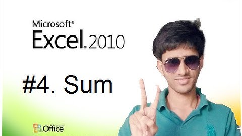 #4 How to Use Sum Formula in MS Excel (Hindi/Urdu) Shubham Jangid