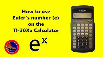 How to use e on the Texas Instruments TI-30Xa Calculator