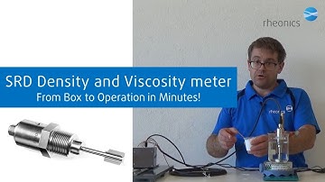 SRD inline density and viscosity meter introduction | Box to Operation in less than 5 Minutes!