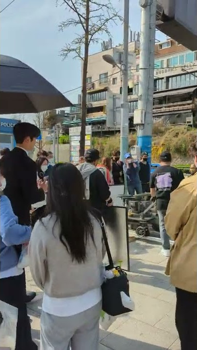 SF9'S Rowoon filming Netflix's Korean Drama 'Tomorrow' in Itaewon Seoul South Korea