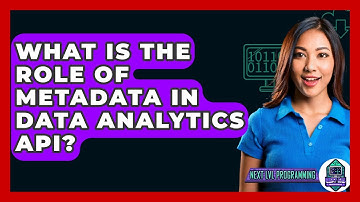 What Is The Role Of Metadata In Data Analytics API? - Next LVL Programming