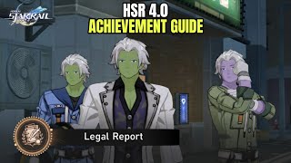 Legal Report - HSR 4.0 Achievement Guide 
