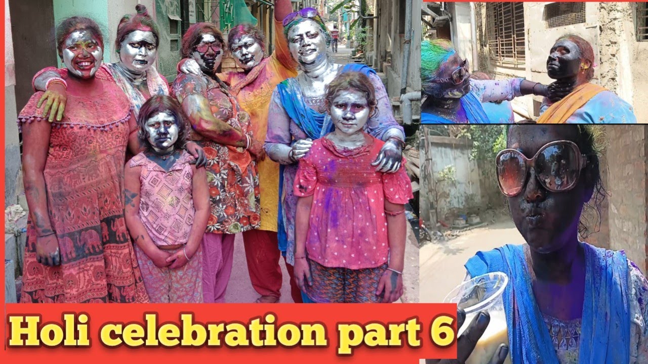 Holi with friends (Holi celebration vlog)#holi 😉😉😉😉