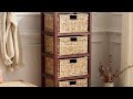 🪑🌿 Elegant Storage Upgrade! 5-Drawer Wicker Tower That Instantly Elevates Your Home Decor