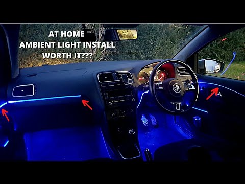 How to install ambient lighting in any car at home 
