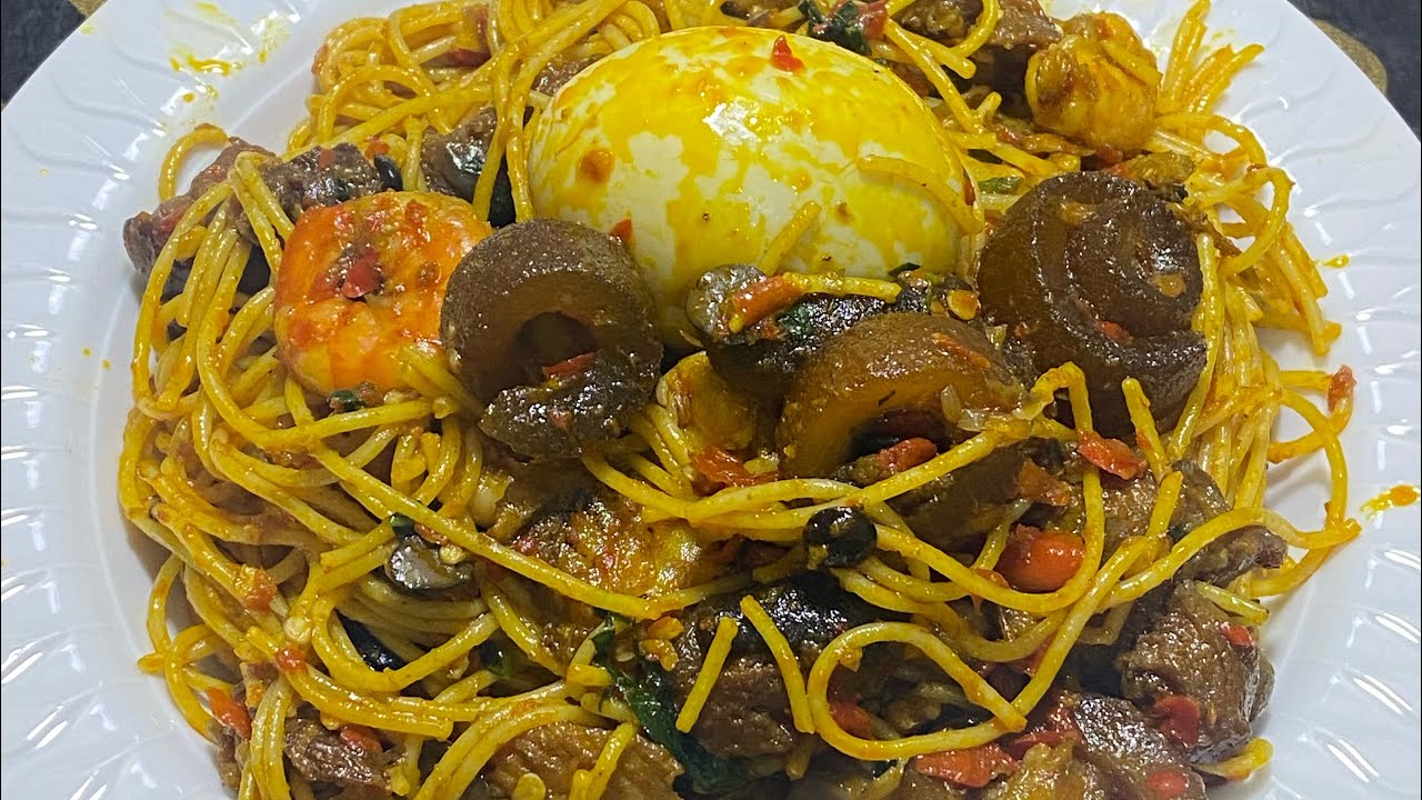 Premium Native Spaghetti #spaghetti #food #nigerianfood - YouTube