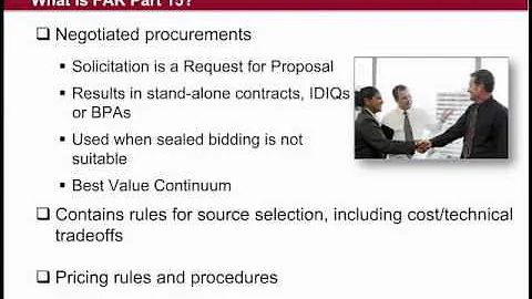 GSA Training: Federal Acquisition Regulation (FAR) Subpart 8.4 vs. Part 15 (1 of 4)