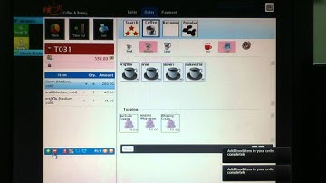 สาธิตการใช้โปรแกรมร้านกาแฟ FR Coffee&Bakery