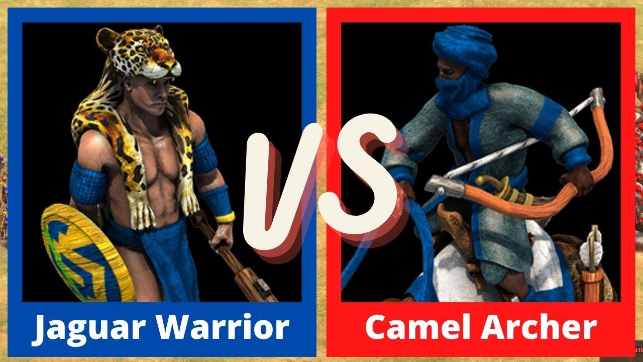 60 Jaguar Warrior VS. 60 Camel Archer (Aztecs VS Berbers) - Age of Empires 2: Definitive Edition