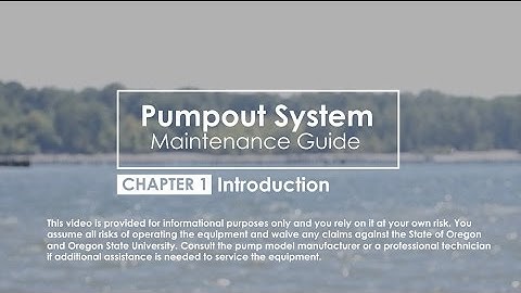Chapter 1 Introduction: Pumpout System Maintenance Guide