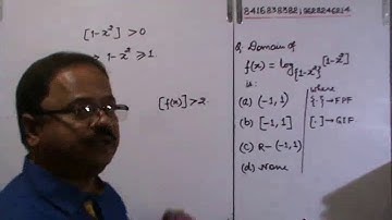 2.Domain & Range of Exponential &  & Logarithmic Functions Class-II/IIT/AIEEE.