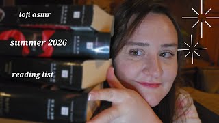 Lofi book ASMR | my summer reading list