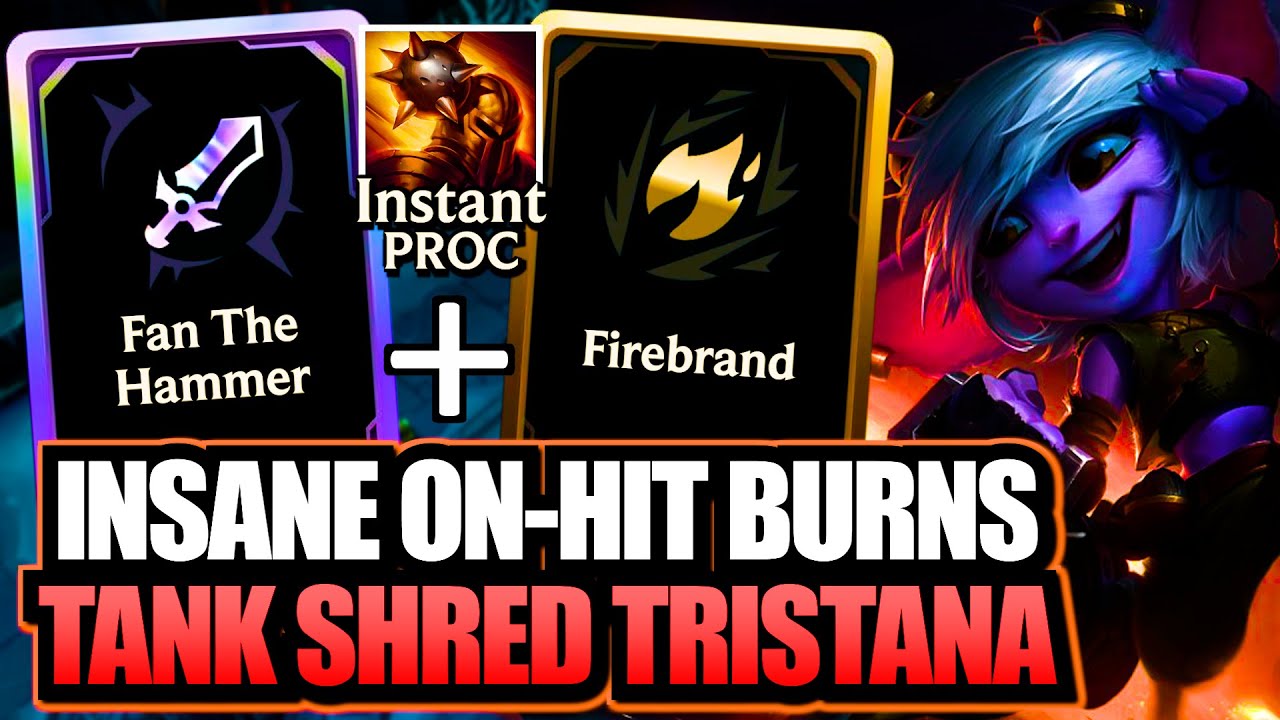 INSANE On-Hit Burns: Tank Buster Tristana | Broken Augment: Fan The Hammer + Firebrand | Aram Mayhem