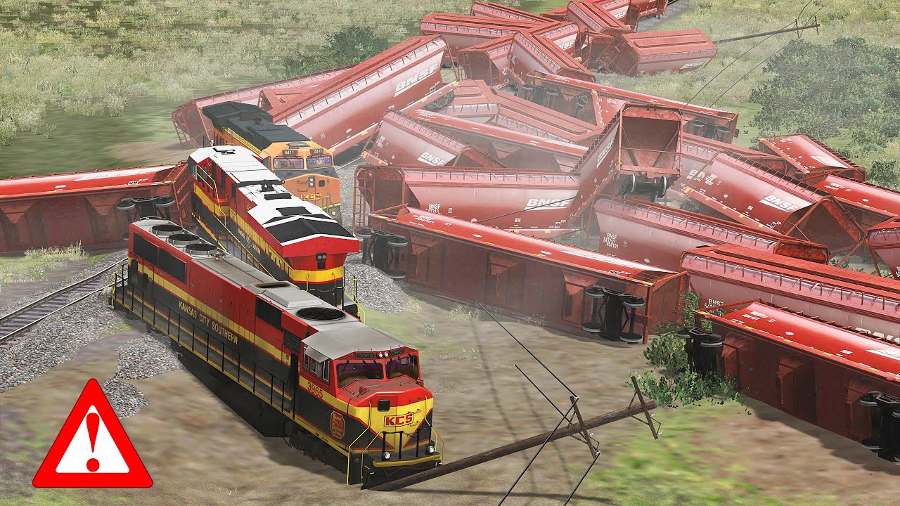 ⚠ Dangerous Obstacle Surprises a Train!