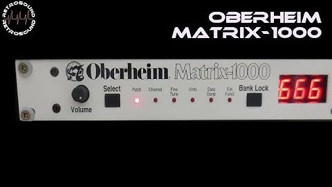 Oberheim Matrix-1000 Analog Synthesizer (1987) - some sounds